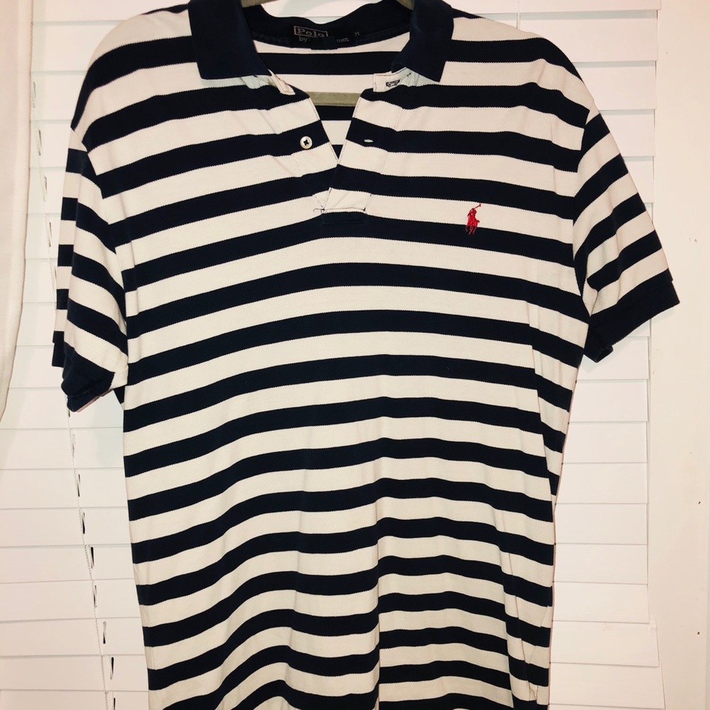 Men’s striped polo shirt